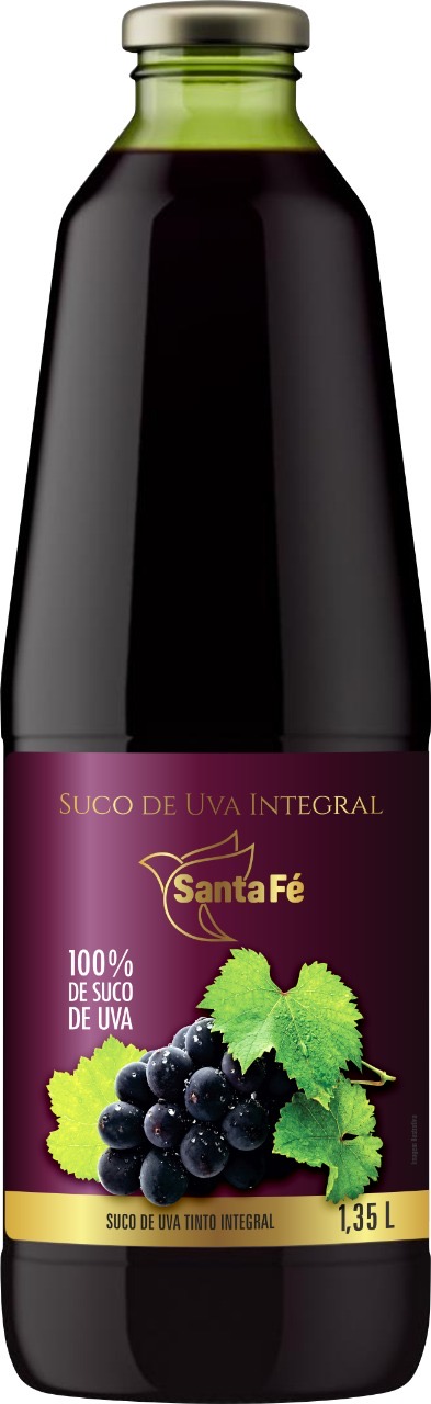 Suco de uva tinto integral Santa fé 1,35L
